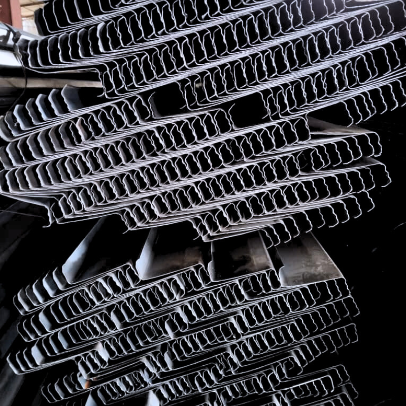 Aluminum profiles stacked for manufacturing use