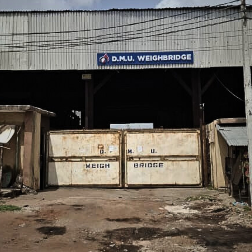 DMU Weighbridge entrance with large gates
